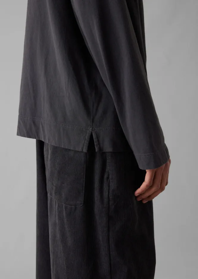 Cord|Loungewear-TOAST Soft Organic Cord Lounge Trousers Charcoal