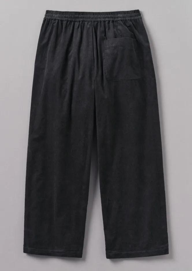 Cord|Loungewear-TOAST Soft Organic Cord Lounge Trousers Charcoal