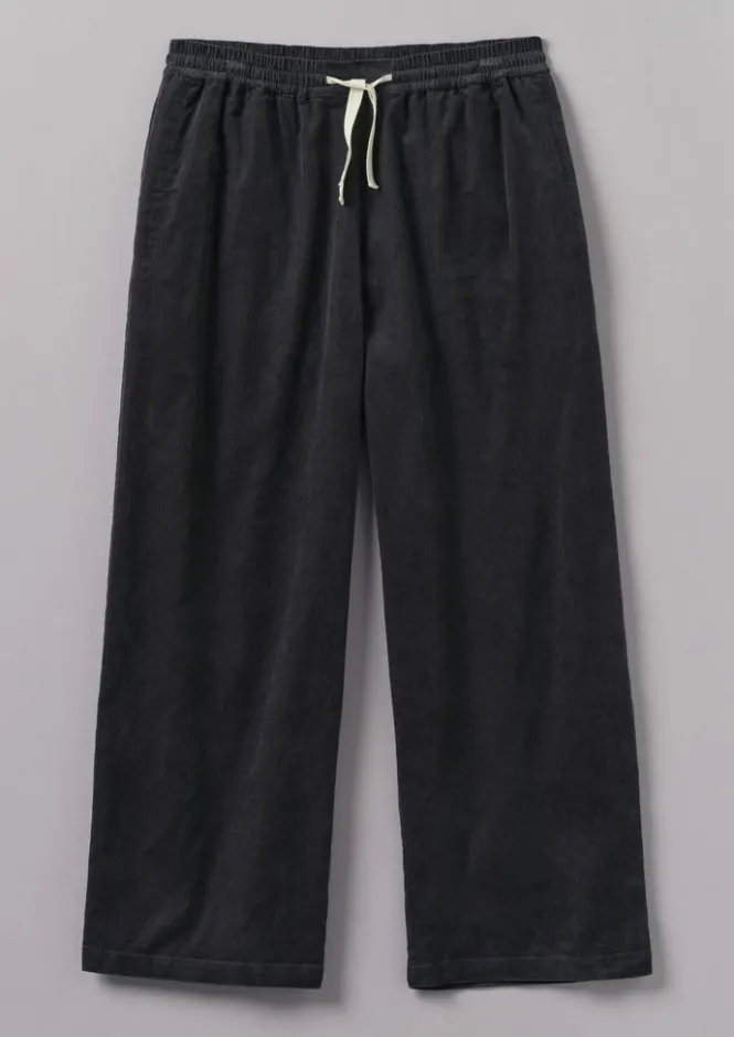 Cord|Loungewear-TOAST Soft Organic Cord Lounge Trousers Charcoal