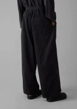 Cord|Loungewear-TOAST Soft Organic Cord Lounge Trousers Charcoal