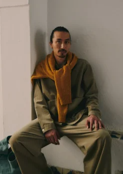 Cord|Loungewear-TOAST Soft Organic Cord Lounge Trousers GreenStone