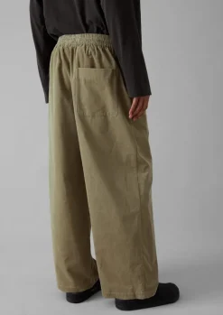 Cord|Loungewear-TOAST Soft Organic Cord Lounge Trousers GreenStone
