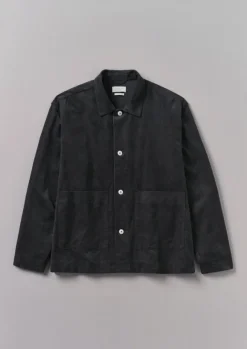 Cord|Loungewear-TOAST Soft Organic Cord Relaxed Shirt Charcoal