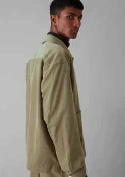 Cord|Loungewear-TOAST Soft Organic Cord Relaxed Shirt GreenStone
