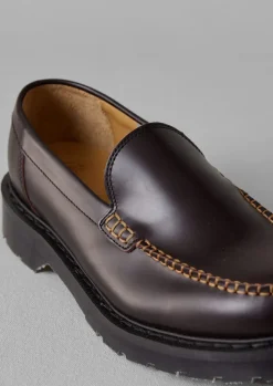 Shoes-TOAST Solovair Leather Loafers Cordovan