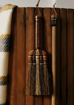Outdoor|Kitchen-TOAST Sorghum Stripe Short Handled Brush Cocoa