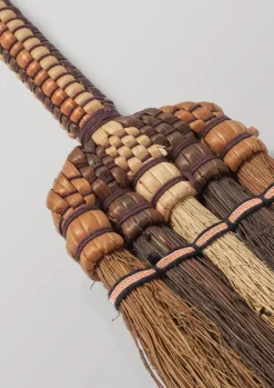 Outdoor|Kitchen-TOAST Sorghum Stripe Short Handled Brush Cocoa