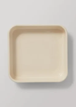 Outdoor-TOAST Square Enamel Oven Dish Cumin/Cream