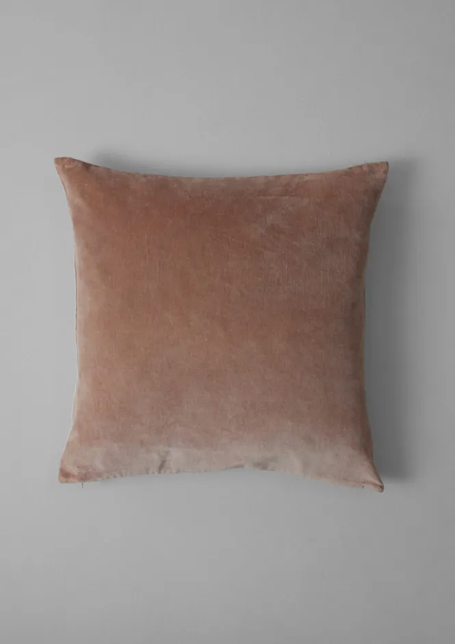 Textiles|Cushions & Covers-TOAST Square Velvet Cushion Cover Hellebore/Natural