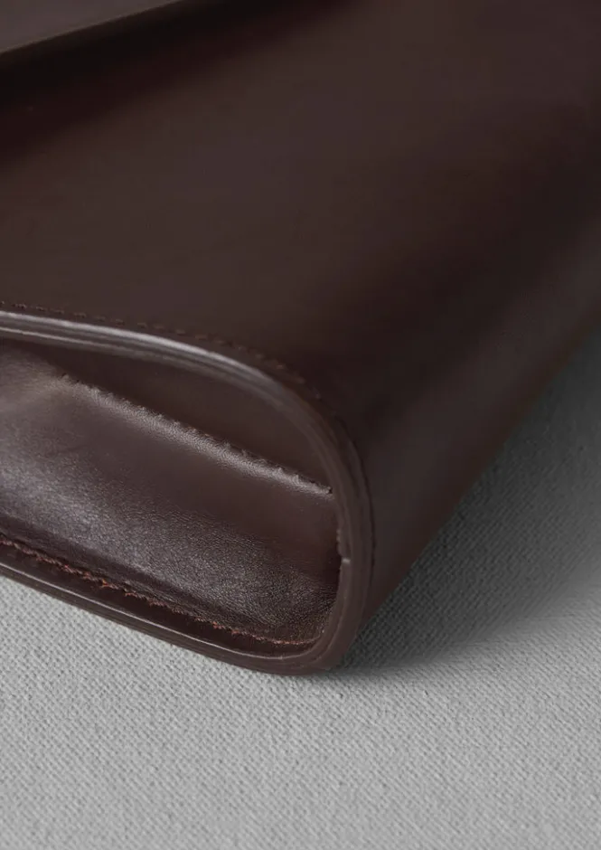Bags & Belts-TOAST Steve Mono Leather Bag Coffee