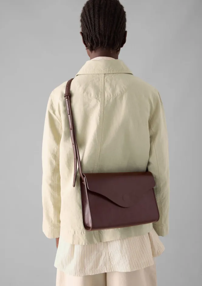 Bags & Belts-TOAST Steve Mono Leather Bag Coffee
