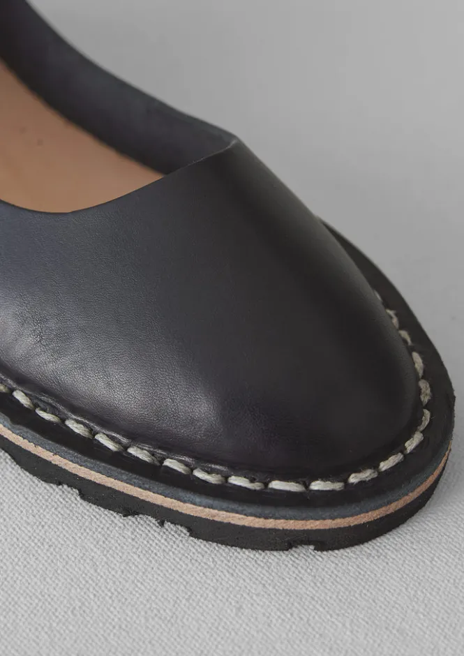 Shoes-TOAST Steve Mono Leather Mary Jane Shoes Black