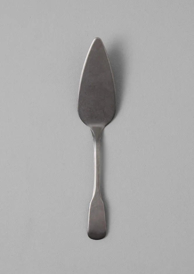 Kitchen|Tableware-TOAST Stonewashed Cake Knife Silver