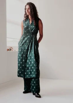 Dresses-TOAST Sun and Moon Jacquard Dress Oil