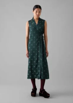 Dresses-TOAST Sun and Moon Jacquard Dress Oil