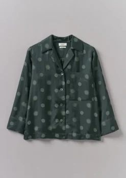 Shirts|Tops & Tees-TOAST Sun and Moon Jacquard Shirt Oil