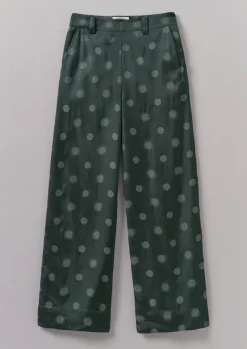Trousers-TOAST Sun and Moon Jacquard Trousers Oil