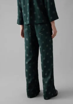 Trousers-TOAST Sun and Moon Jacquard Trousers Oil