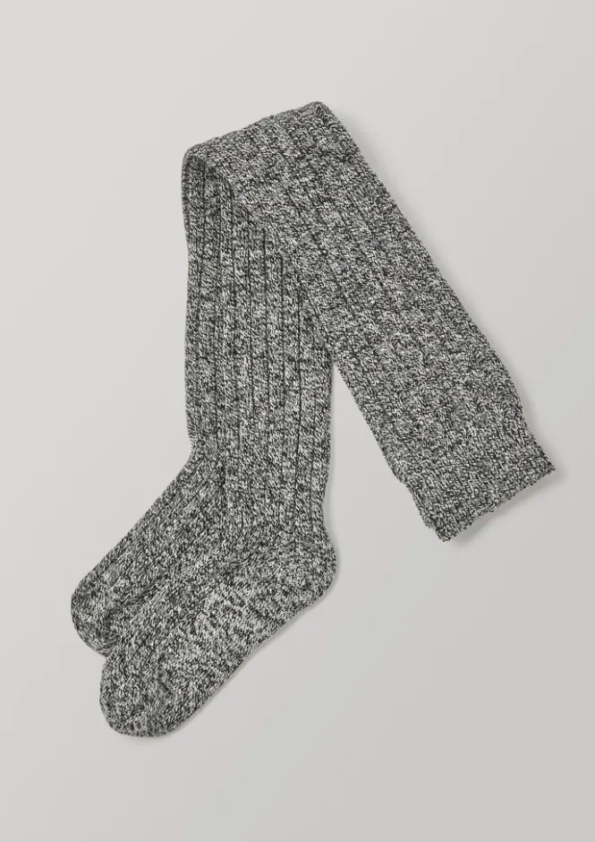 Socks & Tights-TOAST Swedish Stockings Over Knee Socks GreyMarl