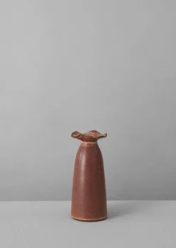 Decorative Pieces|Ceramics-TOAST SZ Ceramics Frill Neck Vase Chestnut
