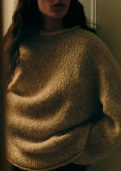 Jersey|Loungewear-TOAST Textured Cotton Alpaca Sweater Moonstone