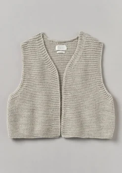 Knitwear-TOAST Textured Knit Gilet Harvest