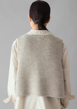 Knitwear-TOAST Textured Knit Gilet Harvest