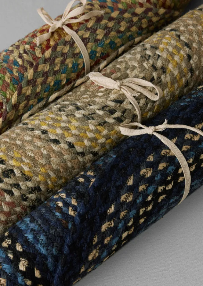 Textiles|Rugs-TOAST The Braided Rug Company Organic Jute Doormat Blossom