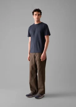 Tops & Tees-TOAST Theo Organic Cotton Short Sleeve Tee PrussianBlue