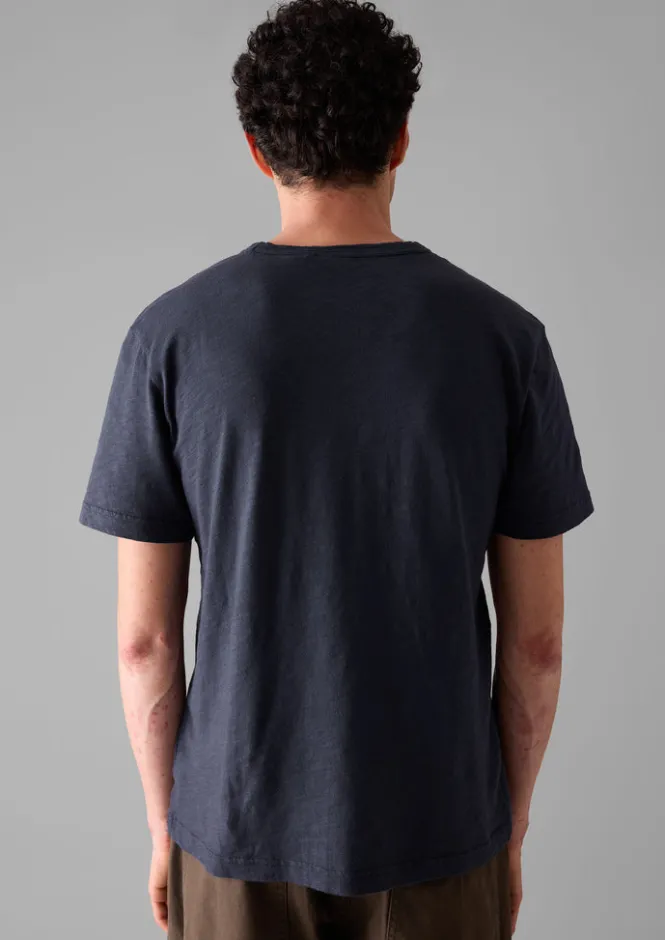 Tops & Tees-TOAST Theo Organic Cotton Short Sleeve Tee PrussianBlue