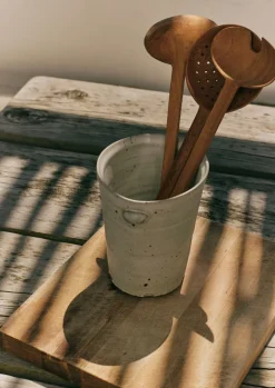 Ceramics-TOAST Tim Lake Utensil Pot DolomiteWhite
