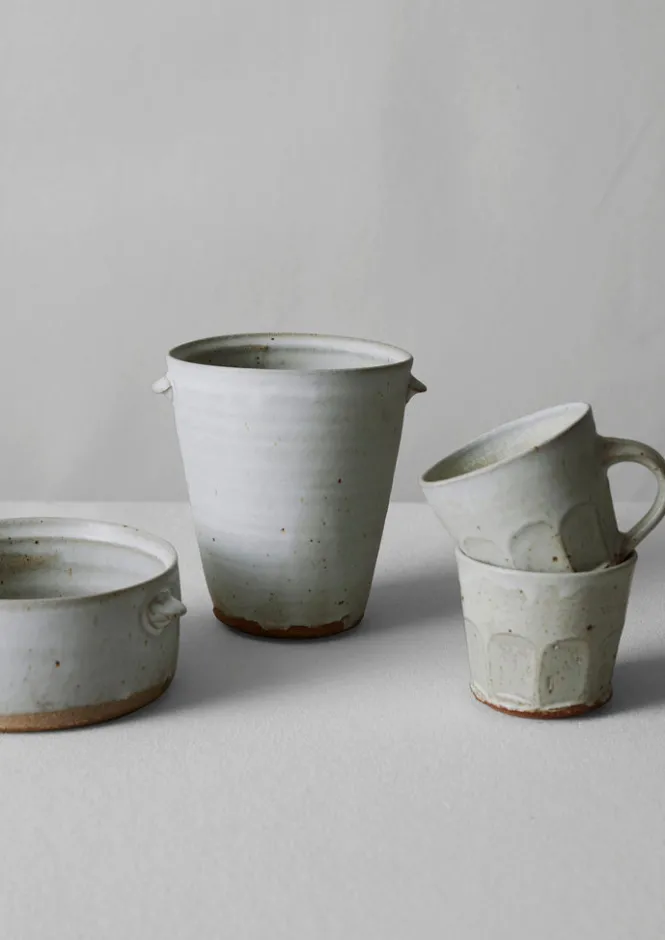 Ceramics-TOAST Tim Lake Utensil Pot DolomiteWhite