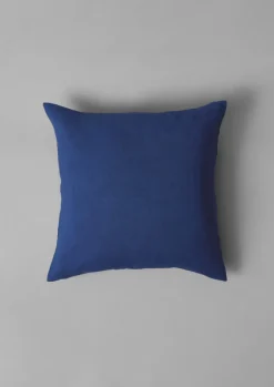 Textiles|Cushions & Covers-TOAST Trailing Foliage Linen Cushion Cover BlueObsidian/OasisGreen