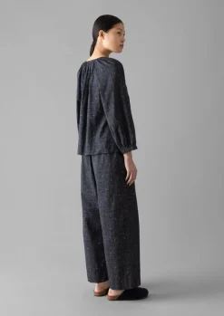 Nightwear-TOAST Trellis Floral Block Print Pyjamas Blueberry