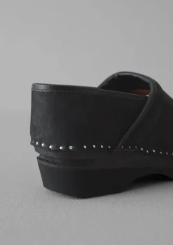 Shoes-TOAST Troentorp Nubuck Closed Clogs Black