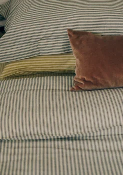 Textiles|Cushions & Covers-TOAST Velvet Bolster Cushion Hellebore/Natural