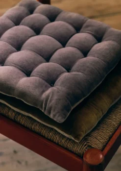 Textiles|Cushions & Covers-TOAST Velvet Chair Cushion SoftMulberry