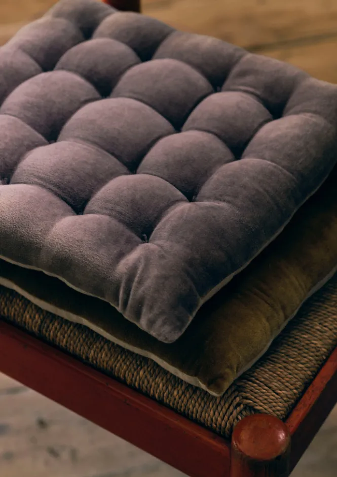 Textiles|Cushions & Covers-TOAST Velvet Chair Cushion SoftMulberry