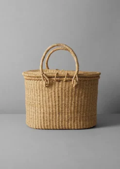 Baskets-TOAST Veta Vera Grass Picnic Basket Natural