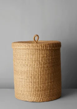 Bathroom|Baskets-TOAST Veta Vera Laundry Basket Natural