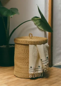 Bathroom|Baskets-TOAST Veta Vera Laundry Basket Natural