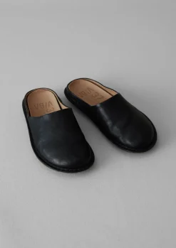Shoes|Slippers-TOAST Vibae Roma Leather Mules Black