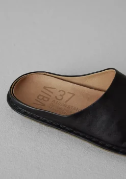 Shoes|Slippers-TOAST Vibae Roma Leather Mules Black