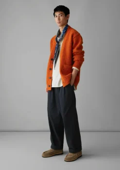 Knitwear-TOAST V-Neck Donegal Wool Cardigan WildCarrot