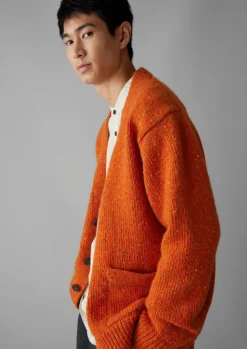 Knitwear-TOAST V-Neck Donegal Wool Cardigan WildCarrot