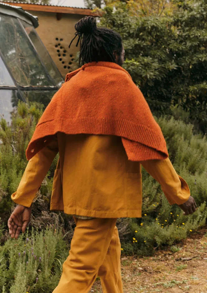 Knitwear-TOAST V-Neck Donegal Wool Cardigan WildCarrot