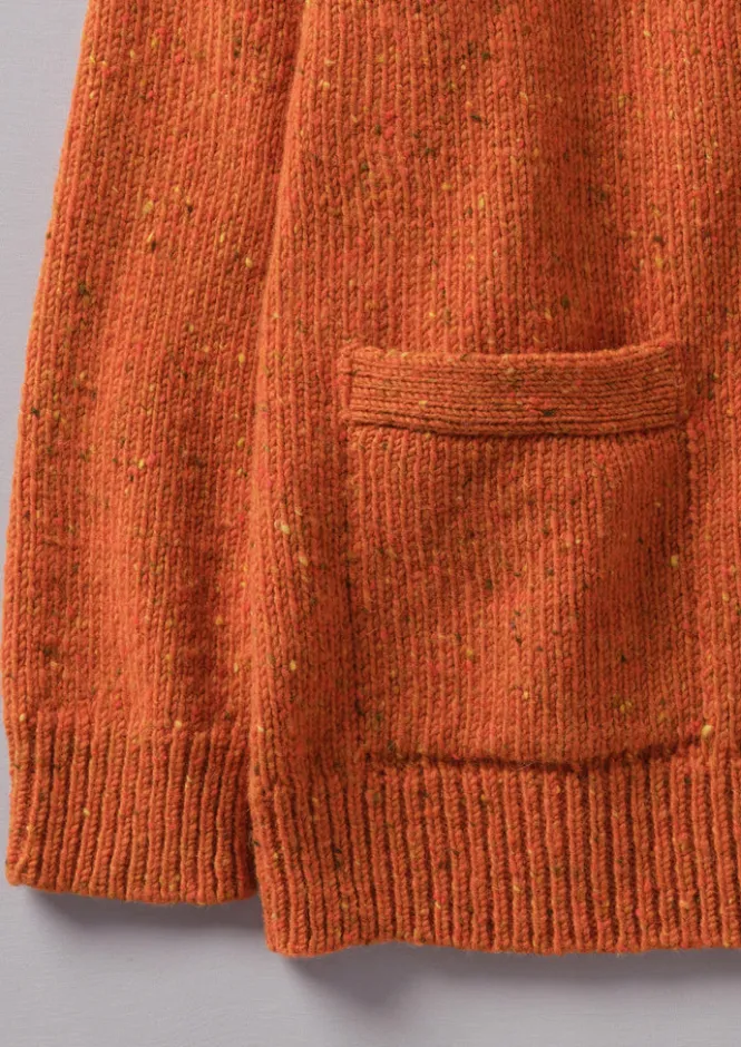 Knitwear-TOAST V-Neck Donegal Wool Cardigan WildCarrot