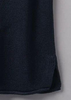 Linen|Loungewear-TOAST V-Neck Linen Cotton Knitted Tank DarkNavy
