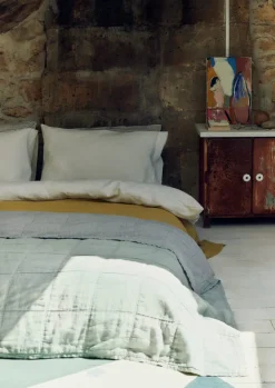 Textiles|Bed Linen-TOAST Washed Linen Cotton Duvet Cover Ecru
