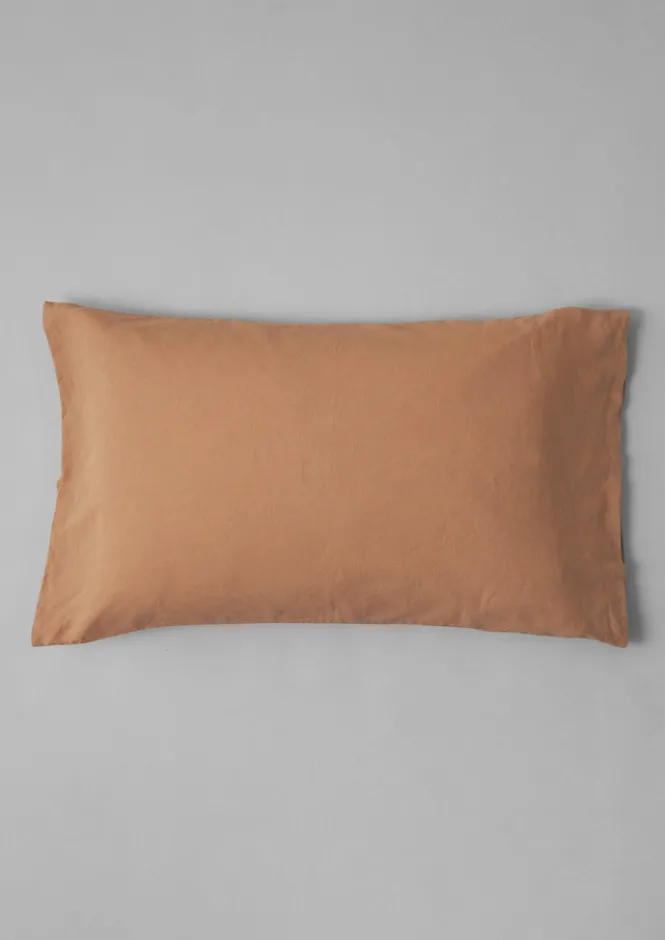 Textiles|Bed Linen-TOAST Washed Linen Cotton Housewife Pillowcase Set Bracken